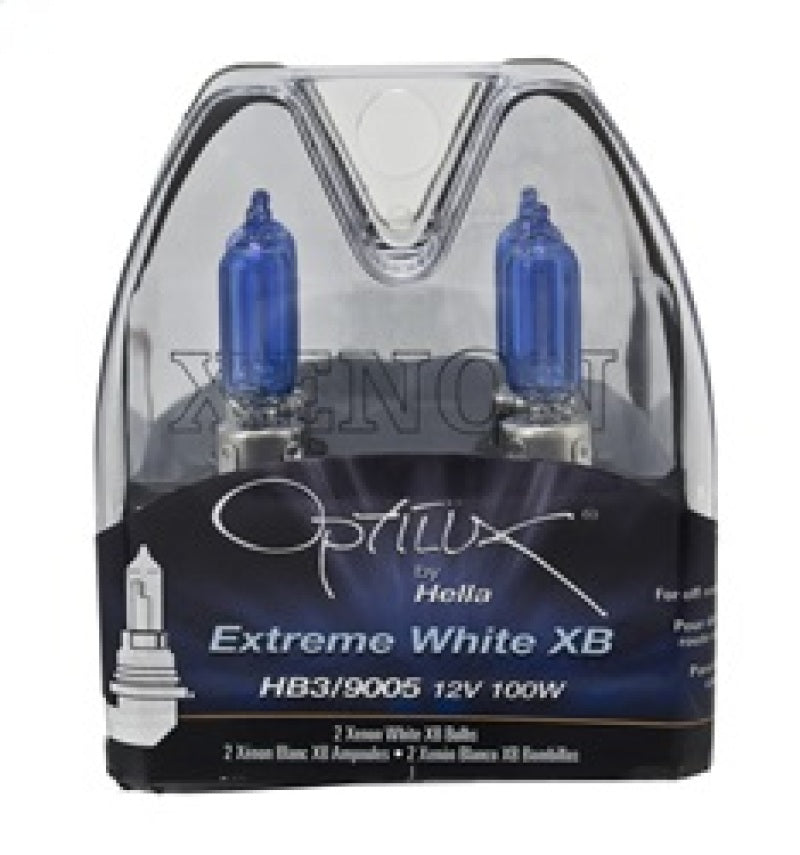 Hella LAH71070347 FITS: HB3 9005 12V 100W Xenon White XB Bulb (Pair) Driving Lights