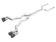 Load image into Gallery viewer, AWE Tuning 3020-43078 FITS: 18-19 BMW M5 (F90) 4.4T AWD Cat-back Exhaust Track Edition (Diamond Black Tips) Catback