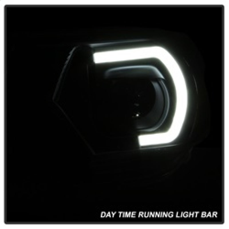 SPYDER 9037542 FITS:xTune Toyota Tacoma 12-15 Headlights Light Bar DRL Black PRO-JH-TTA12-LBDRL-BK Headlights