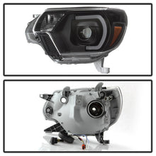 Load image into Gallery viewer, SPYDER 9037542 FITS:xTune Toyota Tacoma 12-15 Headlights Light Bar DRL Black PRO-JH-TTA12-LBDRL-BK Headlights