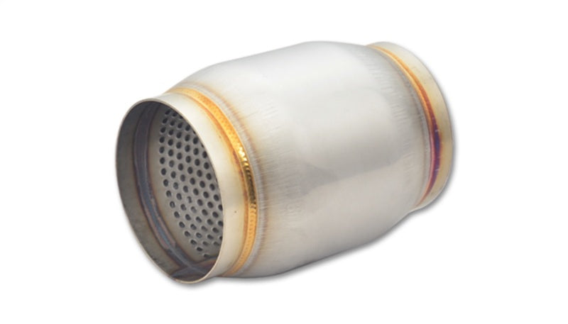 Vibrant 17695 FITS: SS Race Muffler 3in inlet/outlet x 5in long Muffler