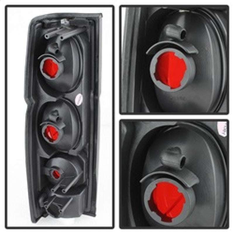 SPYDER 5078216 FITS: Nissan Hardbody 86-97 Euro Style Tail Lights Black Smoke ALT-YD-NH86-BSM Tail Lights