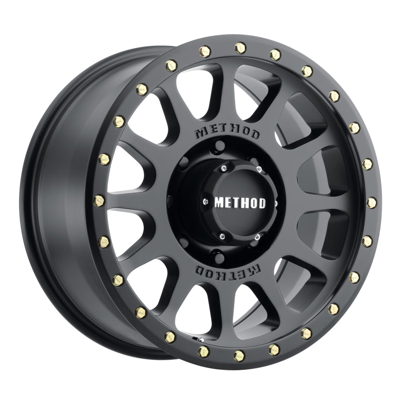 Method Wheels MR30529080518 FITS:Method MR305 NV 20x9 +18mm Offset 8x6.5 130.81mm CB Matte Black Wheel Wheels Cast