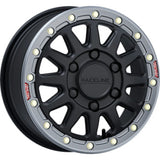 Raceline A14BG-77012+40 FITS: A14BG Alpha 17x7in/5x114.3 BP/40mm Offset/68mm Bore- Blk & Gunmetal Ring Beadlock Wheel Wheels Cast