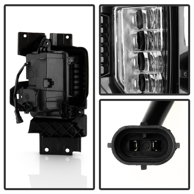 SPYDER 9051173 FITS: 20-22 GMC Sierra 2500/3500 HD OEM Fog Lights w/ Universal Switch Fog Lights