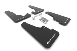 Rally Armor MF55-UR-BLK/WH FITS: 16-25 Dodge Durango GT/Hellcat/RT/SRT 392/SXT Black UR Mud Flap White Logo Mud Flaps