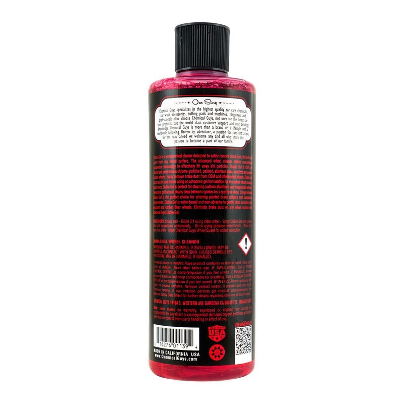 Chemical Guys CLD_997_16 FITS: Diablo Gel Wheel & Rim Cleaner 16oz Washes & Soaps
