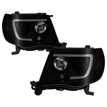 Load image into Gallery viewer, SPYDER 5085771 FITS: 05-11 Toyota Tacoma Ver 2 Proj Headlights Light Bar DRL Black Smoke PRO-YD-TT05V2-LB-BSM Headlights