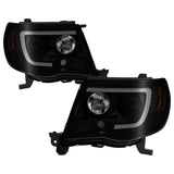 SPYDER 5085771 FITS: 05-11 Toyota Tacoma Ver 2 Proj Headlights Light Bar DRL Black Smoke PRO-YD-TT05V2-LB-BSM Headlights