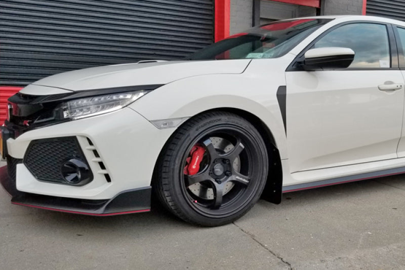 Rally Armor MF47-UR-RD/BLK FITS: 17-22 Honda Civic Type R Red UR Mud Flap w/Black Logo Mud Flaps