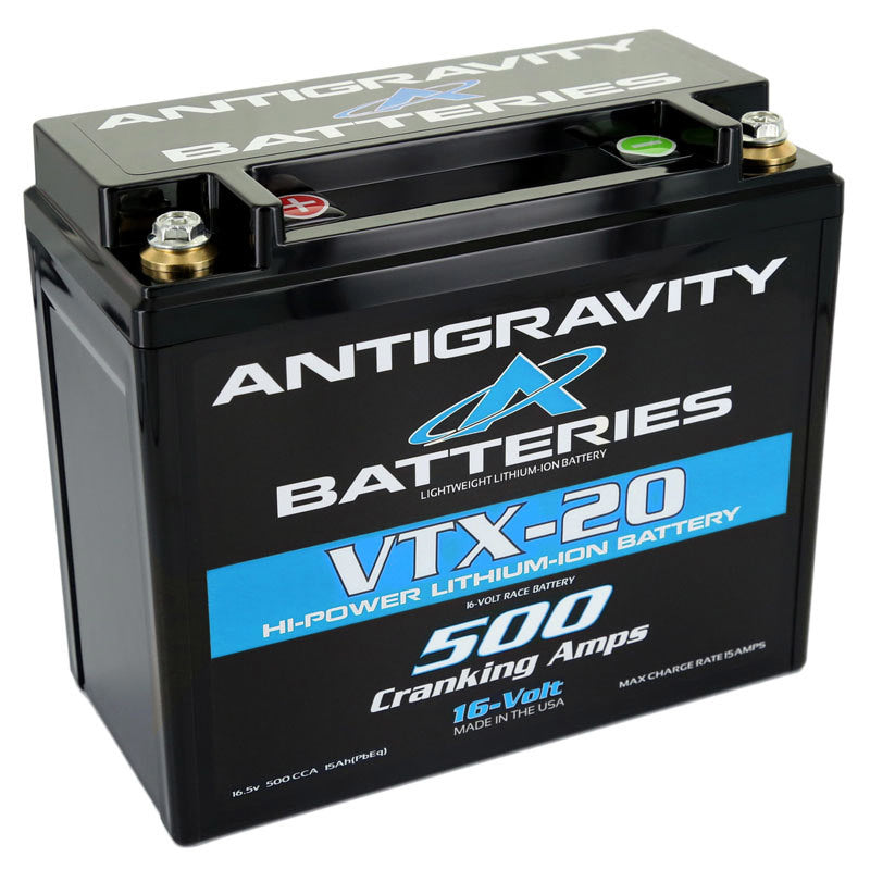 Antigravity Batteries AG-VTX-20-L FITS:Antigravity Special Voltage YTX12 Case 16V Lithium Battery Left Side Negative Terminal Batteries