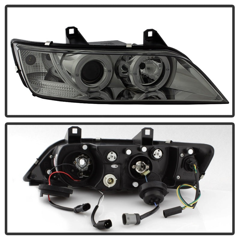 SPYDER 5009104 FITS: BMW Z3 96-02 Projector Headlights LED Halo Smoke High H1 Low H1 PRO-YD-BMWZ396-HL-SM Headlights