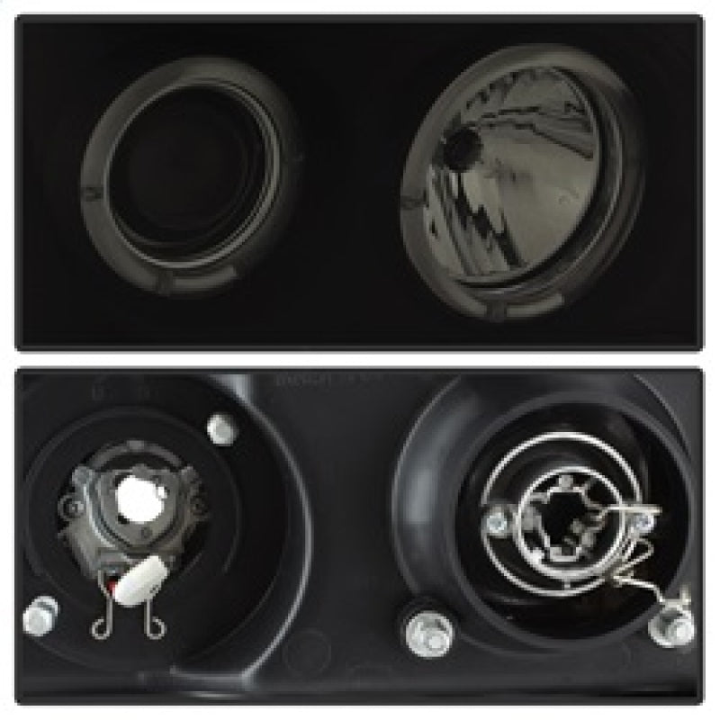 SPYDER 5078506 FITS: GMC Sierra 1500/2500 07-13 Projector Headlights LED Halo- LED Blk Smke PRO-YD-GS07-HL-BSM Headlights