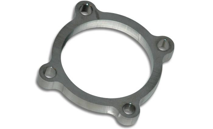 Vibrant 1438 FITS: GT series / T3 Turbo Discharge Flange (4 Bolt) with 3in Inlet I.D. T304 SS 1/2in Thick Flanges