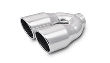 Load image into Gallery viewer, Vibrant 1326 FITS: 2.5in ID Dual 3.5in OD Round SS Exhaust Tip (Single Wall Angle Cut) Tips