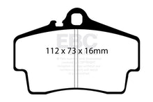 Load image into Gallery viewer, EBC DP41208R FITS: 98-05 Porsche 911 (996) (Cast Iron Rotor only) 3.4 Carrera 2 Yellowstuff Rear Brake Pads Brake Pads Performance