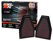 Load image into Gallery viewer, K&amp;N Engineering 33-2484 FITS:K&amp;N Replacement Air Filter 12-13 Porsche 911 3.4L / 12 911 3.8L / 13 911 3.6L / 13 911 Carrera 3.8L Air Filters Drop In