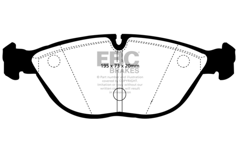 EBC DP41035R FITS: 04-06 Audi TT Quattro 3.2 Yellowstuff Front Brake Pads Brake Pads Performance