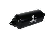 Load image into Gallery viewer, Aeromotive 12347 FITS: In-Line Filter (AN-6 Male) 10 Micron Fabric Element Bright Dip Black Finish Fuel Filters