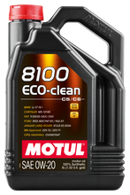 Load image into Gallery viewer, Motul 108862 FITS: 5L Synthetic Engine Oil 8100 0W20 Eco-Clean Motor Oils