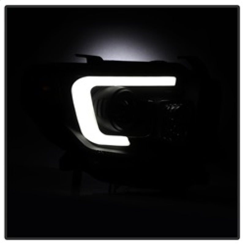 SPYDER 5080165 FITS: Toyota Tundra 2014-2016 Projector Headlights Light Bar DRL Black Smoke PRO-YD-TTU14-DRL-BSM Headlights