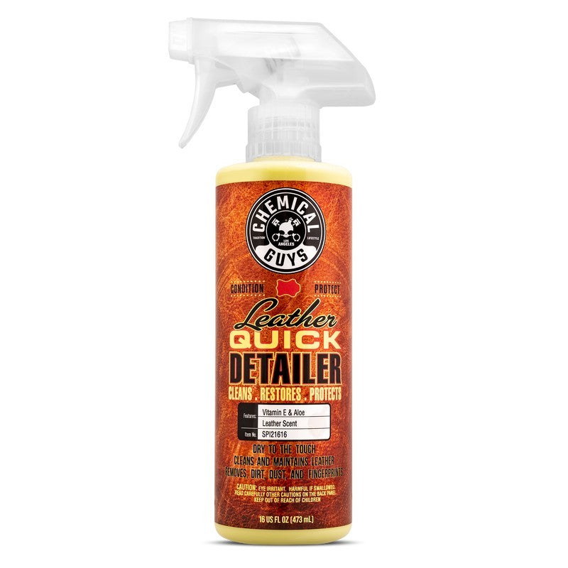 Chemical Guys SPI21616 FITS: Leather Quick Detailer Care Spray Matte Finish 16oz Surface Cleaners