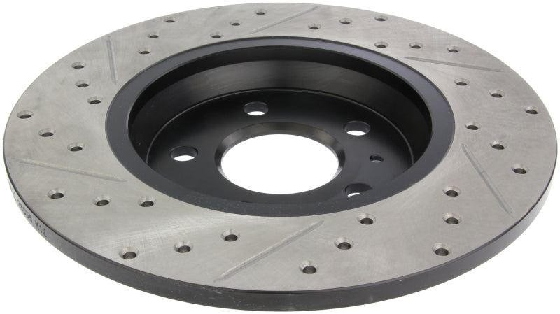 Stoptech 127.33127L FITS:StopTech Power Slot 09-10 Audi A4/A4 Quattro / 08-10 A5 / 10 S4 Rear Left Drilled & Slotted Rotor Brake Rotors Slot & Drilled