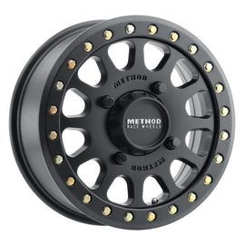 Method Wheels MR40156046551B FITS:Method MR401 UTV Beadlock 15x6 / 5+1/53mm Offset / 4x156 / 132mm CB Matte Black Wheel Wheels Cast