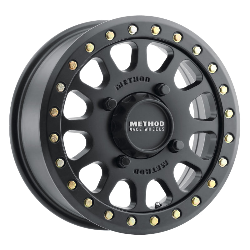 Method Wheels MR40156047551B FITS:Method MR401 UTV Beadlock 15x6 / 5+1/53mm Offset / 4x136 / 106mm CB Matte Black Wheel Wheels Cast