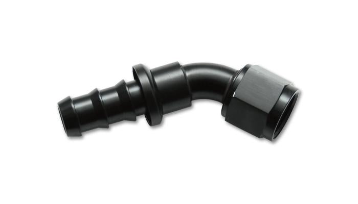 Vibrant 22608 FITS: Push-On 60 Degree Hose End Elbow FittingSize -8AN Fittings