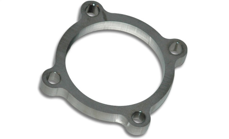 Vibrant 1438 FITS: GT series / T3 Turbo Discharge Flange (4 Bolt) with 3in Inlet I.D. T304 SS 1/2in Thick Flanges