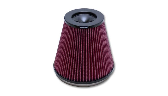 Vibrant 10961 FITS: The Classic Perf Air Filter 5in Cone OD x 7in Height x 7in Flange ID Air Filters Universal Fit