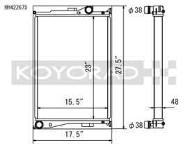 Koyo HH422675 FITS: Radiators FITS: 01-06 BMW E46 M3 3.2L I6 Radiator Radiators