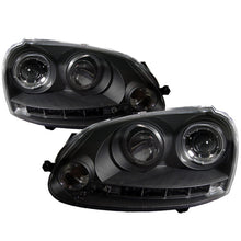 Load image into Gallery viewer, SPYDER 5012098 FITS: Volkswagen GTI 06-09/Jetta 06-09 Halogen Model Only LED Halo DRL Black PRO-YD-VG06-HL-BK Headlights