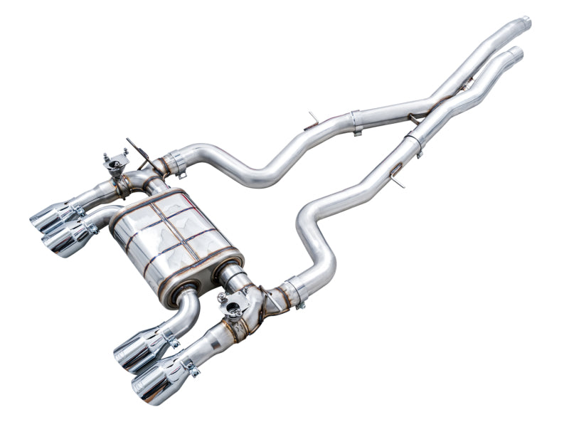 AWE Tuning 3025-42070 FITS: BMW F8X M3/M4 SwitchPath Catback Exhaust Chrome Silver Tips