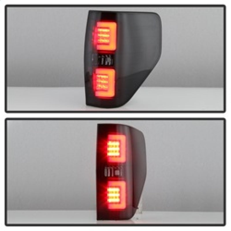 SPYDER 5084217 FITS: 09-14 Ford F150 V2 Light Bar LED Tail Lights Blk Smoke (ALT-YD-FF15009V2-LBLED-BSM) Tail Lights