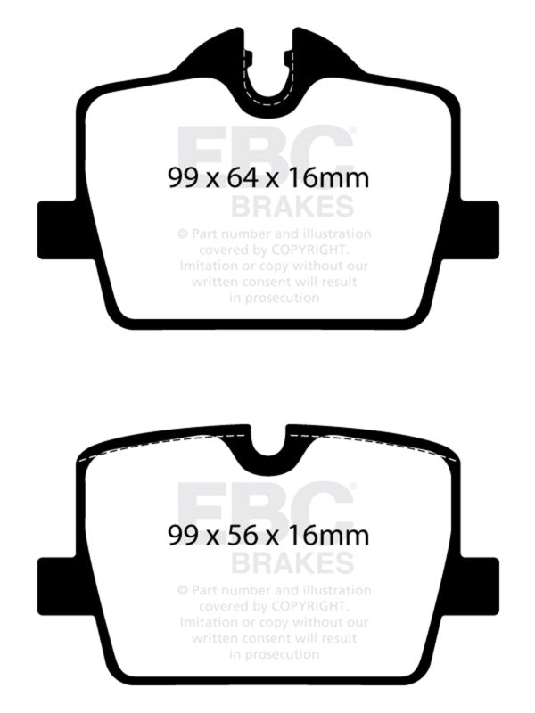 EBC DP52405NDX FITS: 2019+ BMW Z4 G29 2.0T Bluestuff Rear Brake Pads Brake Pads Racing