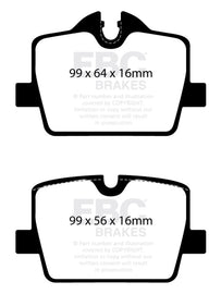 EBC DP52405NDX FITS: 2019+ BMW Z4 G29 2.0T Bluestuff Rear Brake Pads Brake Pads Racing