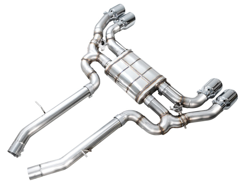 AWE Tuning 3025-42301 FITS: 20-25 BMW X3 M/M Comp (F97) AWD SwitchPath Axle-back Exhaust Chrome Silver Tips Axle Back