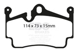 EBC DP51920NDX FITS: 09-12 Porsche Boxster (Cast Iron Rotors only) 2.9 Bluestuff Rear Brake Pads Brake Pads Racing