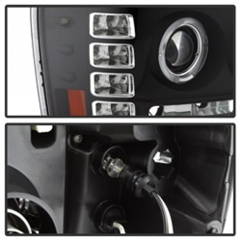 SPYDER 5010605 FITS: GMC Sierra 1500/GMC Sierra Denali 08-13 Projector LED Halo- LED Blk PRO-YD-GS07-HL-BK Headlights