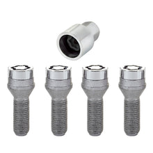 Load image into Gallery viewer, McGard 27000 FITS: Wheel Lock Bolt Set 4pk. (Cone Seat) M14X1.5 / 19mm Hex / 31.0mm Shank Length Chrome Wheel Bolts