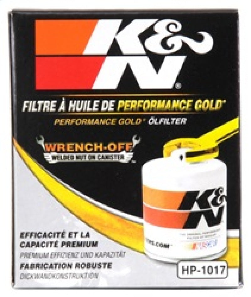 K&N Engineering HP-1017 FITS:K&N 3.74inch / 2.98 OD Performance Gold Oil Filter Oil Filters
