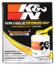 Load image into Gallery viewer, K&amp;N Engineering HP-1017 FITS:K&amp;N 3.74inch / 2.98 OD Performance Gold Oil Filter Oil Filters