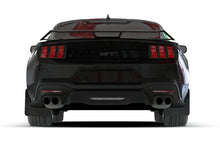 Load image into Gallery viewer, Rally Armor MF126-UR-BLK-MBK FITS: 2024+ Ford Mustang Black UR Mud Flap w/ Metallic Black Logo Mud Flaps