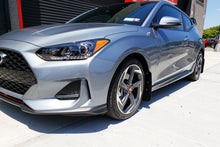 Load image into Gallery viewer, Rally Armor MF58-UR-RD/WH FITS: 19-21 Hyundai Veloster Turbo/2.0/R-Spec Red UR Mud Flap w/White Logo Mud Flaps