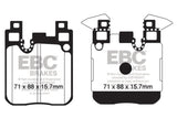 EBC DP52133NDX FITS: 13-18 BMW 335i (F30) Bluestuff Rear Brake Pads Brake Pads Racing