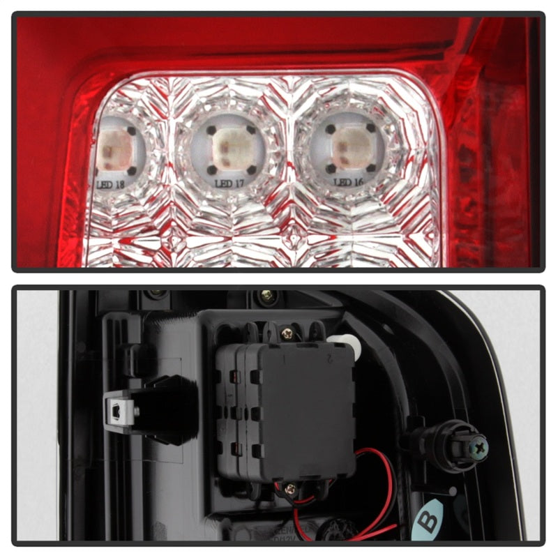 SPYDER 5085269 FITS: Chevy Colorado 2015-2017 Light Bar LED Tail Lights Red Clear ALT-YD-CCO15-LED-RC Tail Lights