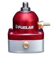 Load image into Gallery viewer, Fuelab 53501-2 FITS: 535 EFI Adjustable Mini FPR 25-90 PSI (2) -6AN In (1) -6AN Return Red Fuel Pressure Regulators