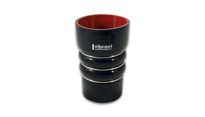 Vibrant 11865 FITS: Silicone Coupling 4 Ply Aramid CAC Hose 3in x 3.5in Inlet/Outlet Black Silicone Couplers & Hoses